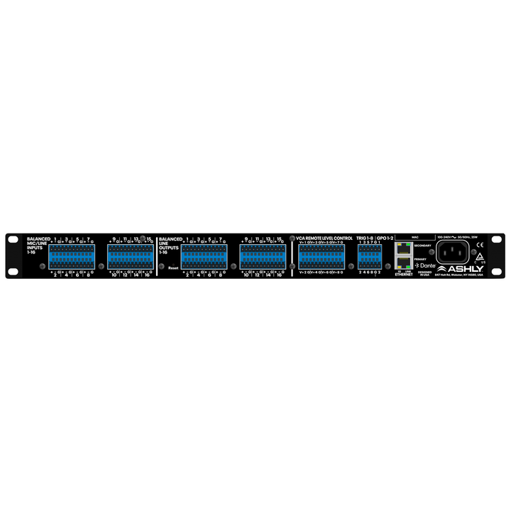 Ashly AQZ32 Dante Embedded Matrix Processor 32×16