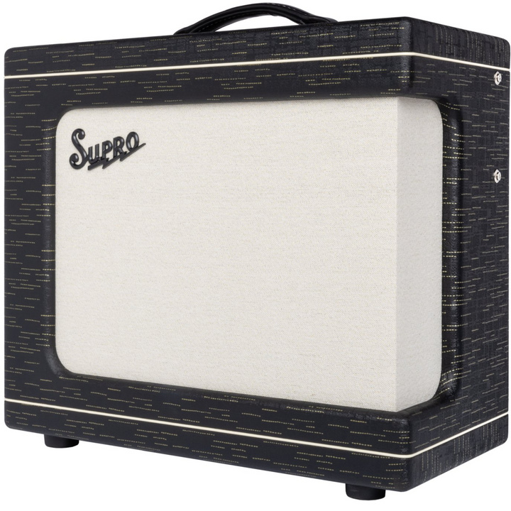 Supro 1620RCBLK Delegate Custom 1 x 12-inch 25-watt Tube Combo Amplifier - Black