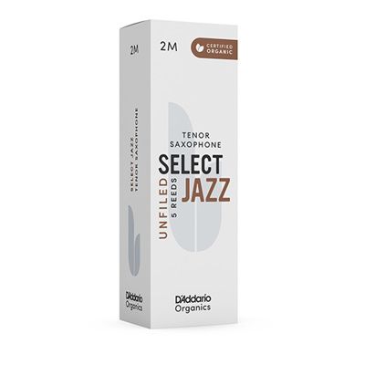 D'Addario Woodwinds ORRS05TSX2M Select Jazz, Tenor Saxophone - Unfiled, 2M, Box Of 5