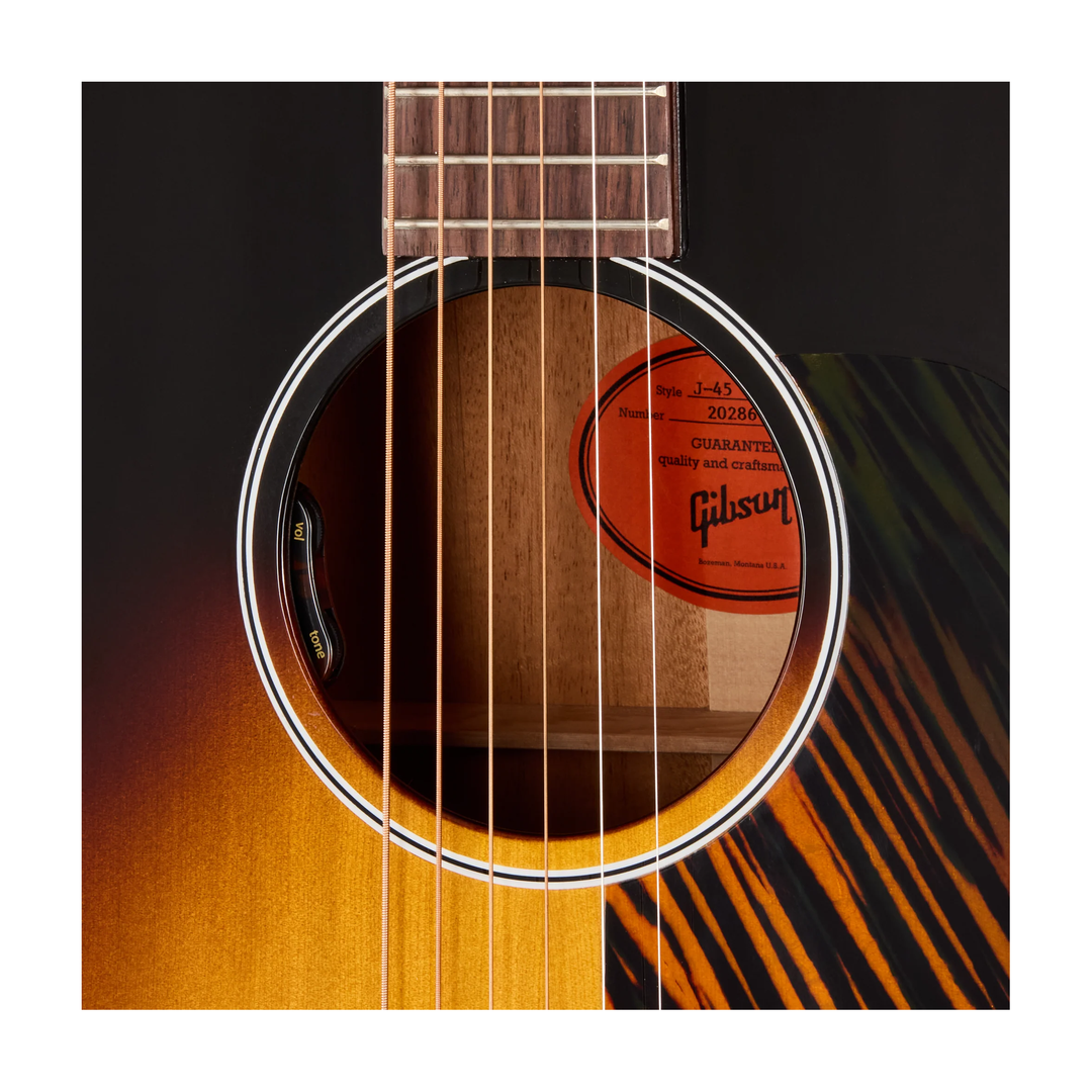 Gibson J-45 Original Acoustic-Electric Guitar w/Hardshell Case (Vintage Sunburst)