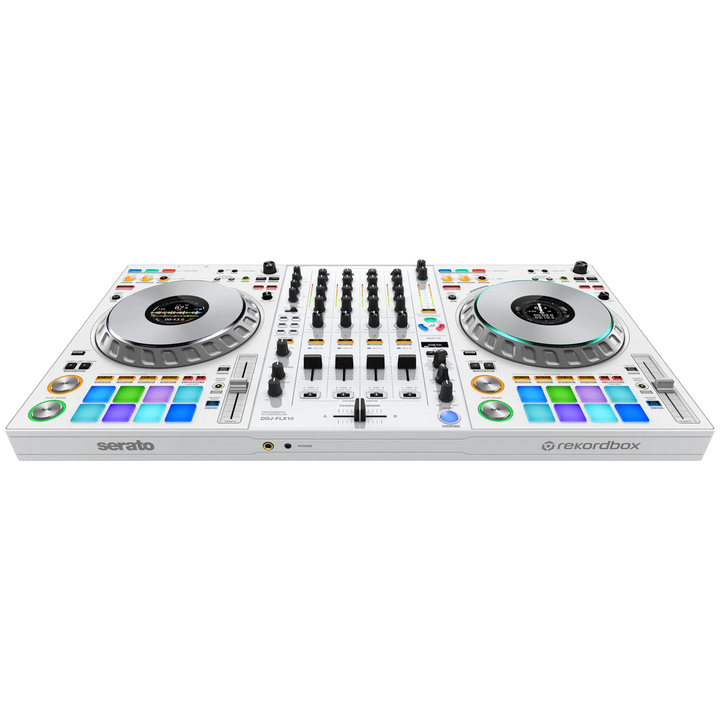 Pioneer DJ DDJ-FLX10-W  Limited Edition 4-Channel DJ Controller for rekordbox/Serato - White