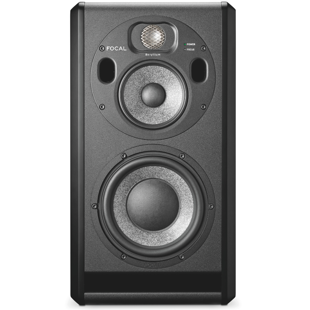 Focal TRIO 6 3-way active monitor - Black / 8" LF woofer + 5" midrange + 1" Beryllium tweeter + Dual Focus Mode - Black