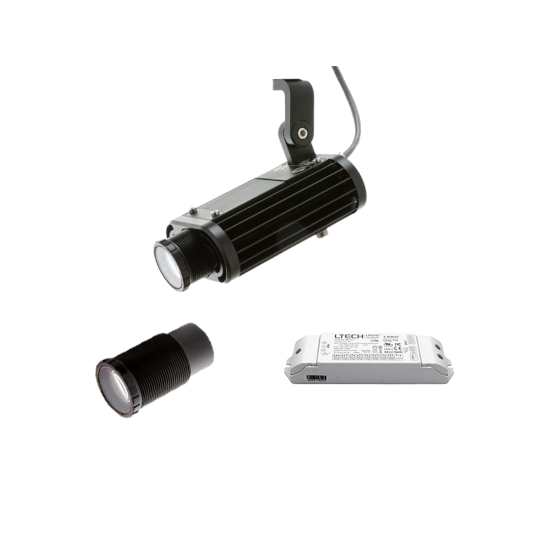Rosco Image Spot Mini Bundle includes Lens Driver and 3000K Black Gobo Projector