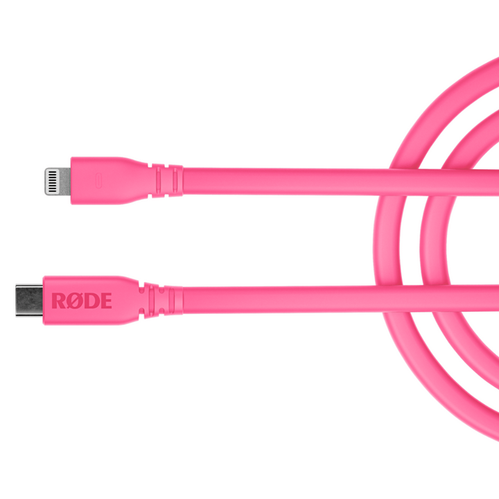 Rode Microphones SC19-P High-quality, 1.5m-long USB-C to Lightning cable - Pink