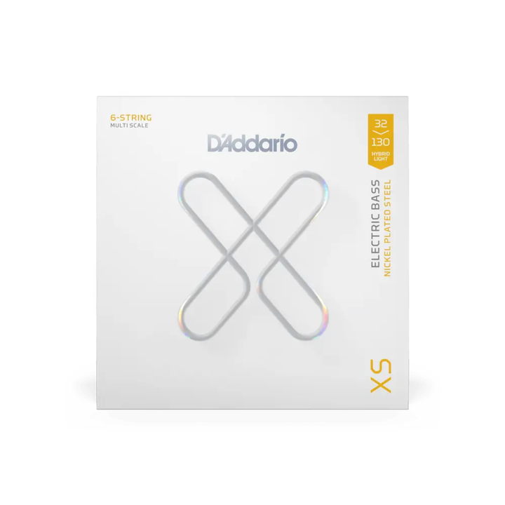 D'Addario XSB32130MS XS Hybrid Light 6-String Multiscale Coated Bass Strings (32-130)