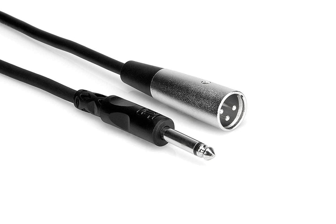 Hosa Technology PXM-120 Unbalanced Interconnect, 1/4 in TS to XLR3M, 20 ft