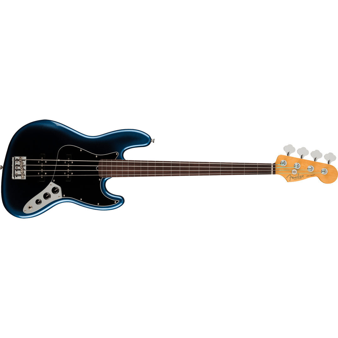 Fender American Professional II Jazz Bass Fretless (Dark Night) Electric Bass Guitar