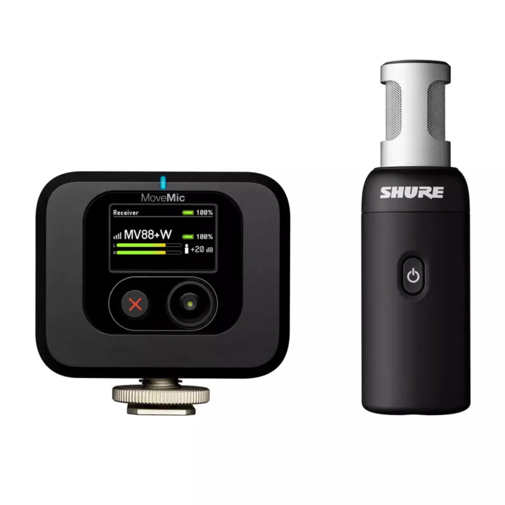 Shure MOVEMIC-88+-KIT Wireless Stereo Mic Camera Receiver – Music City ...