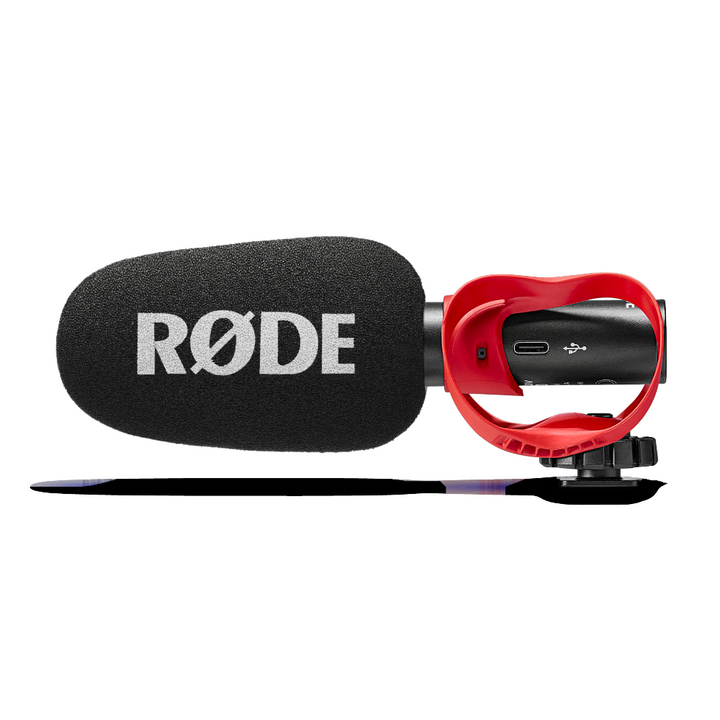 Rode Microphones VideoMic GO II Lightweight Directional Microphone  Analogue & Digital output 3.5mm & USB-C w/ Helix mount.