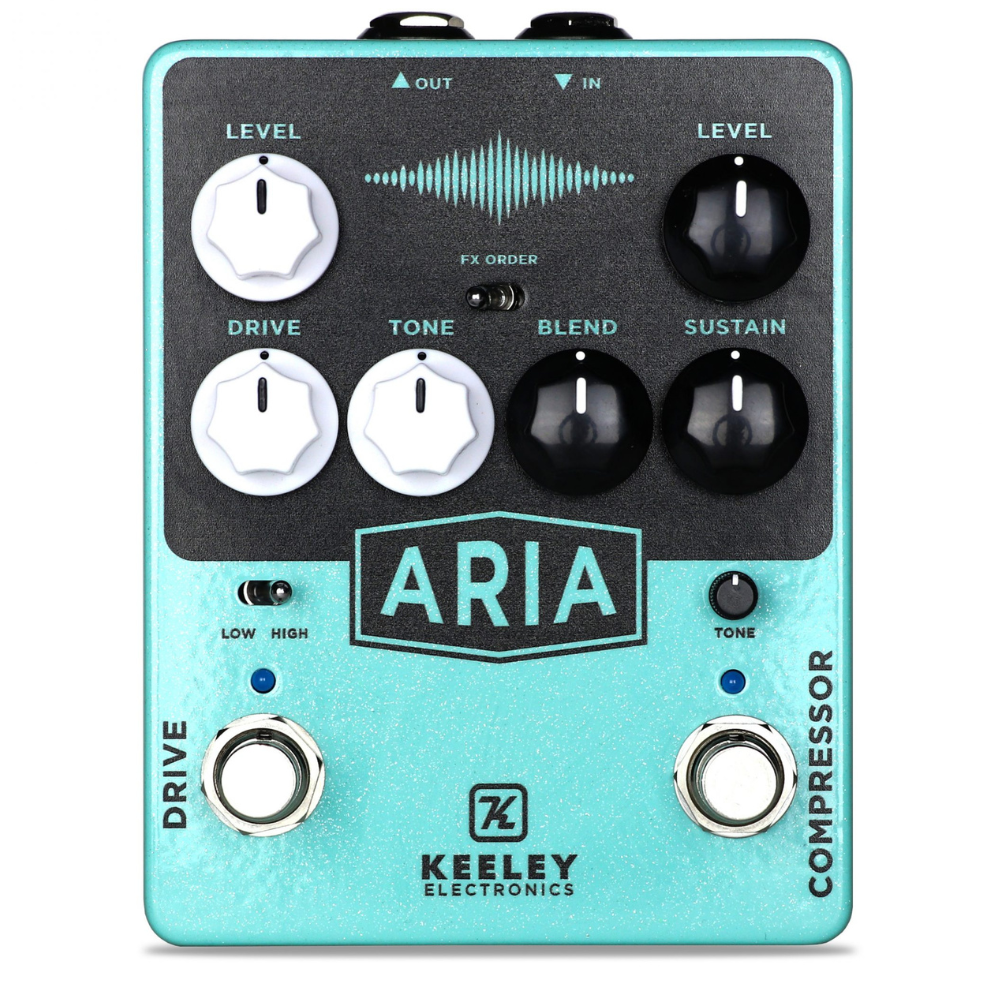 Keeley Aria Compressor and Overdrive Guitar Pedal