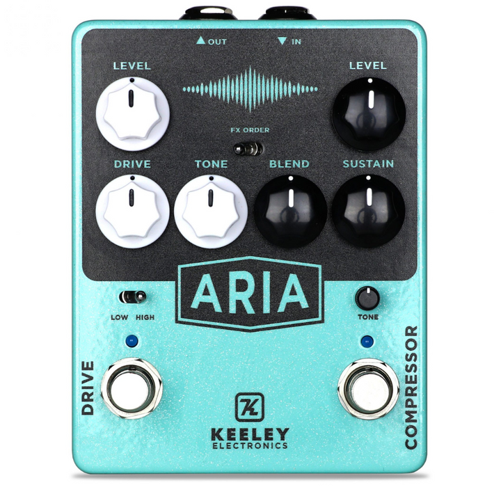 Keeley Aria Compressor and Overdrive Guitar Pedal
