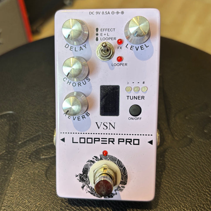 VSN - Digital Multi FX w/ Looper, Delay, Chorus, Reverb, Tuner + True Bypass & Box - USED