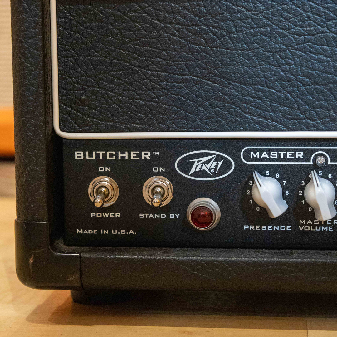Peavey - USA Butcher 50-100 Watt Head & 90's VTM Butcher 412 w/ Foot Controller & 25' MIDI Cable - USED