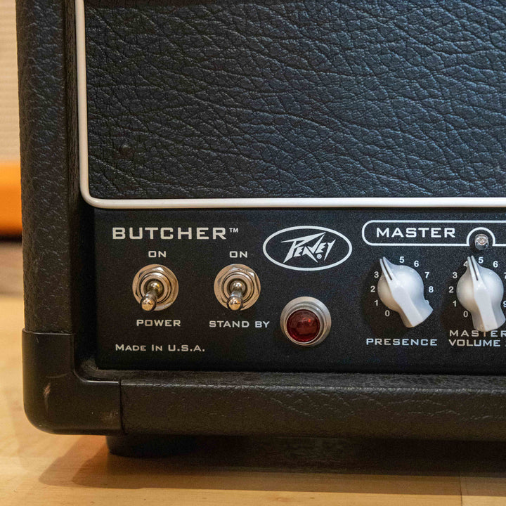 Peavey - USA Butcher 50-100 Watt Head & 90's VTM Butcher 412 w/ Foot Controller & 25' MIDI Cable - USED