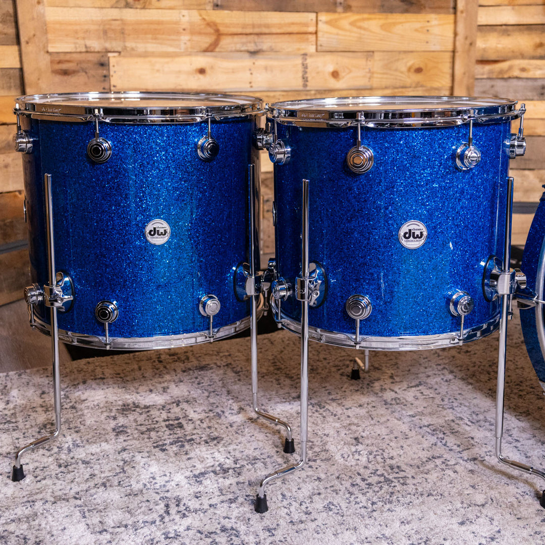 DW Collectors Series DR12161824-KIT Blue Glass Shell Pack 9X12,14x16,16x18,14x24