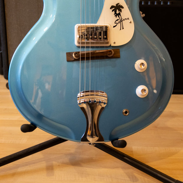 Supro Sahara Electric Guitar - Wedgewood Blue Metallic (Demo)