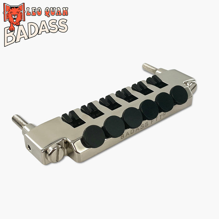 Allparts TP-3348-001 Leo Quan® Badass FTT™ Fine Tuner Tailpiece, Nickel