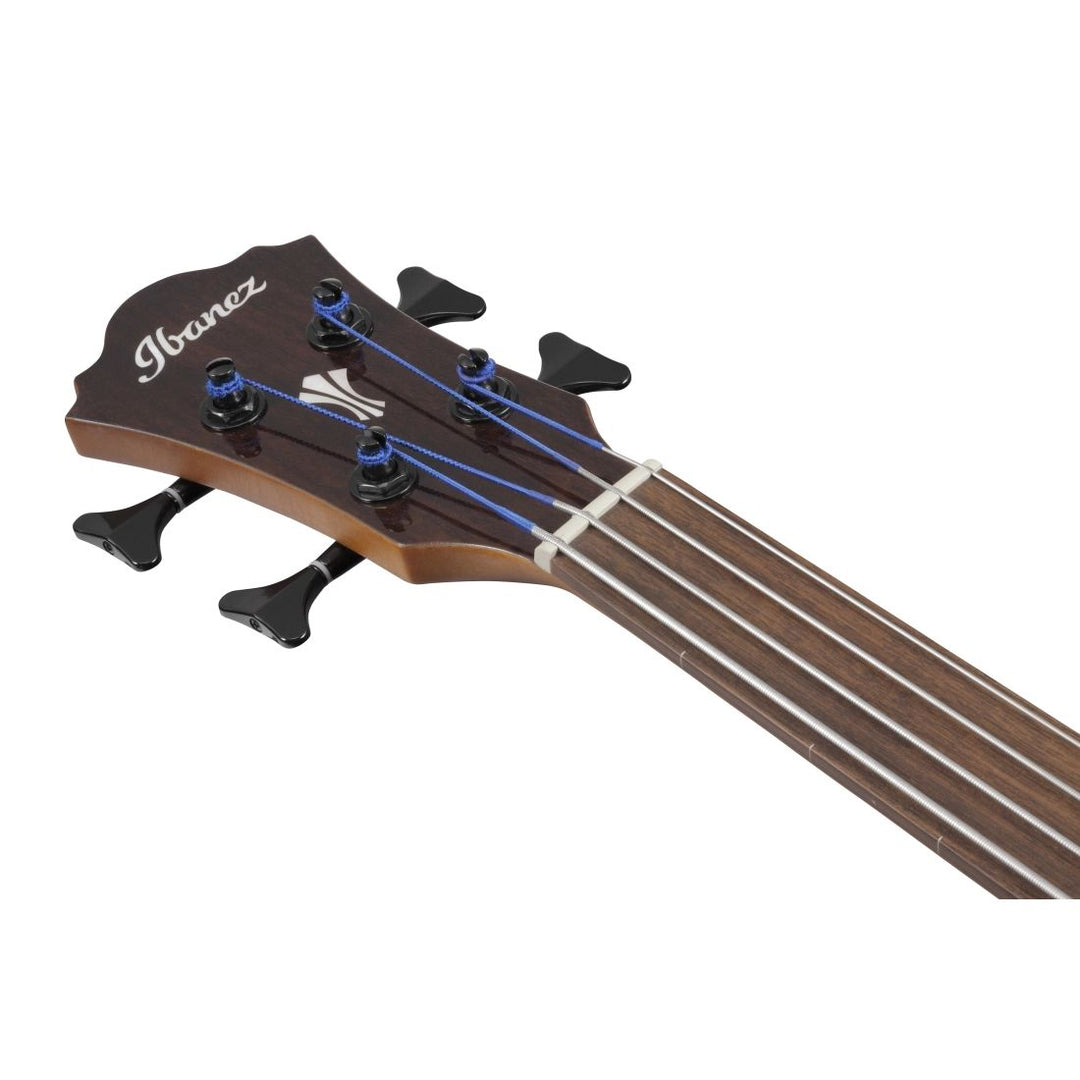 Ibanez AEGB24FEMHS Acoustic/Electric Fretless Bass Guitar - Mahogany Sunburst