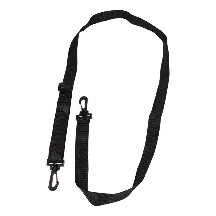 Remo HK-2054-71 Strap, Shoulder, 1" x 54", Adjustable, Plastic Clip, No Pad, Black Nylon