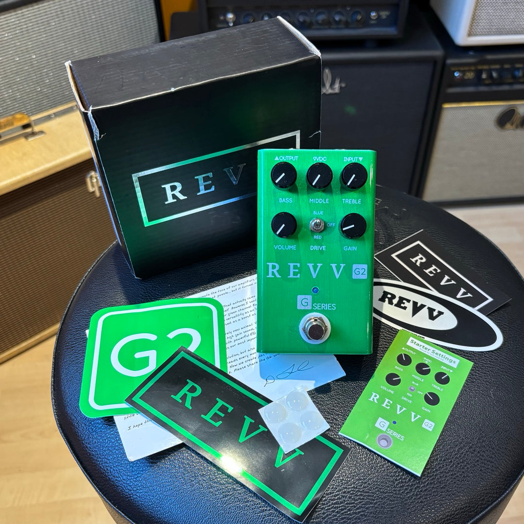 Revv Amplification - G2 Overdrive - Crunch Pedal (V1 Green) - USED