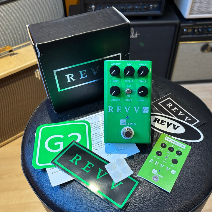 Revv Amplification - G2 Overdrive - Crunch Pedal (V1 Green) - USED