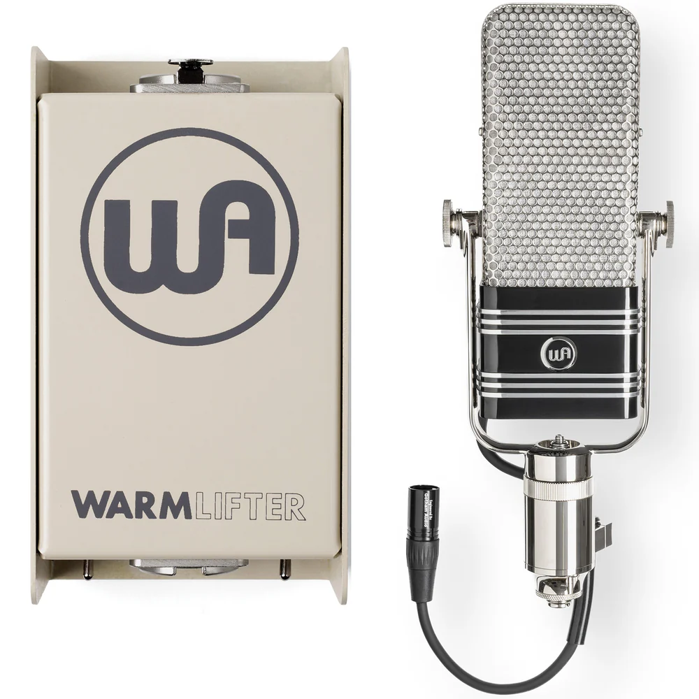 Warm Audio WA-44 Studio Ribbon Microphone + Warm Lifter Inline Active Mic Pre Bundle
