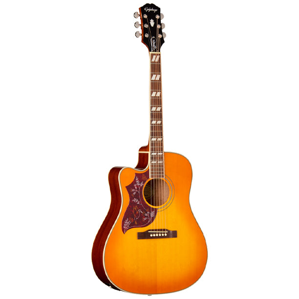 Epiphone Hummingbird Studio EC Acoustic/Electric Guitar with Gigbag - Heritage Cherry Sunburst (Left Handed)