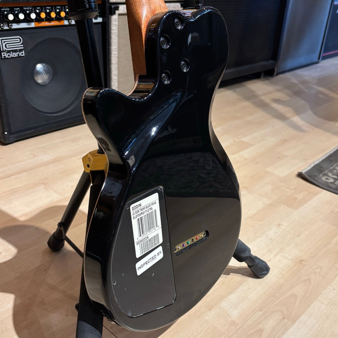 Godin - LG Signature FM-Trans Black Seymour Duncan Loaded w/Godin Gig Bag (2003) - USED