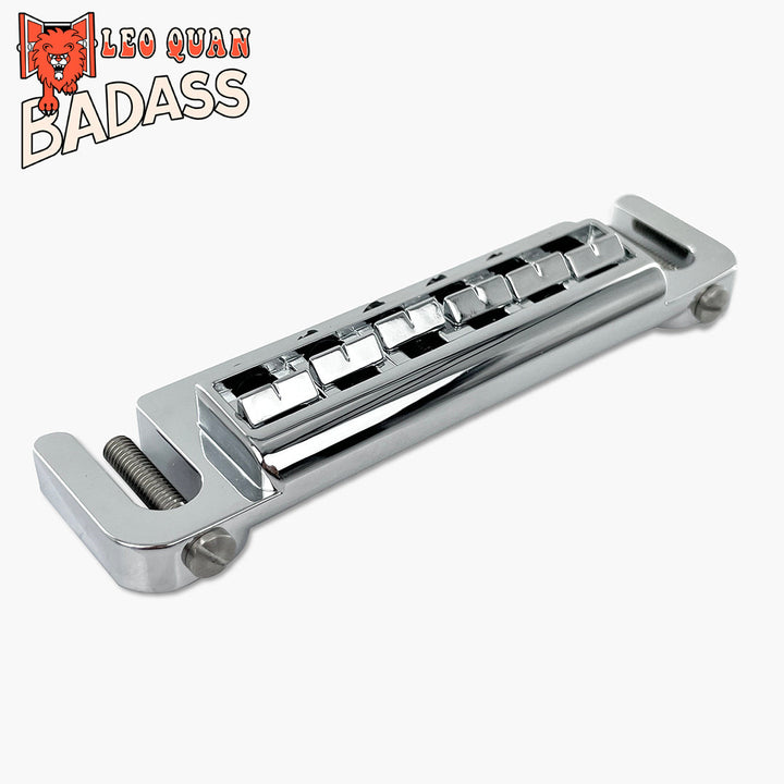 Allparts GB-3347-M10 Leo Quan® Badass Wraparound™ Guitar Bridge with Metric Locking Studs - Chrome