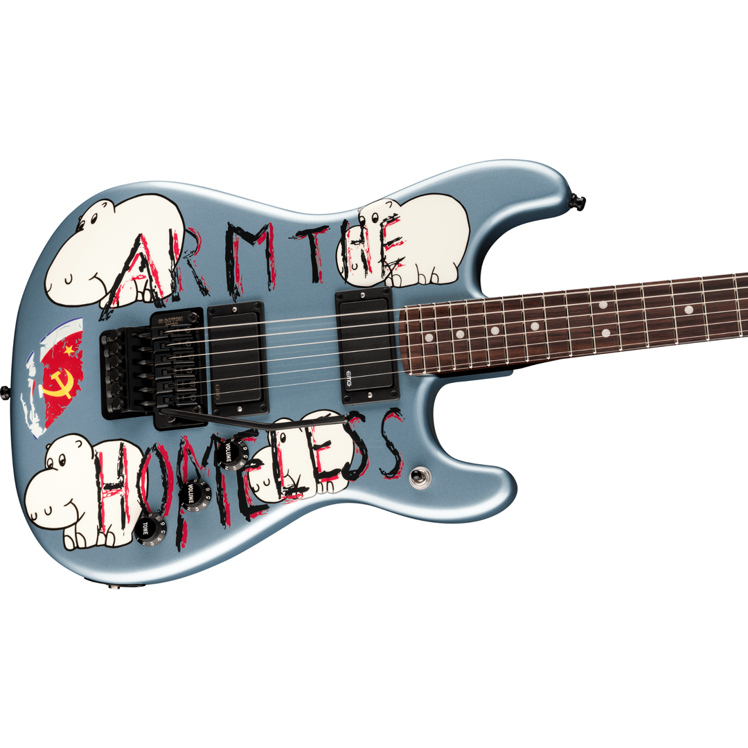 Fender Tom Morello Arm The Homeless Stratocaster® -  Rosewood Fingerboard -  Blue Ice Metallic, Electric Guitar