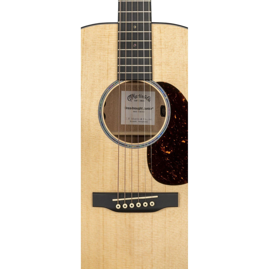 Martin 11Y25DJREL Dreadnought Junior Acoustic-Electric – D Jr®-EL Satin Spruce/Sapele with Soft Shell Case