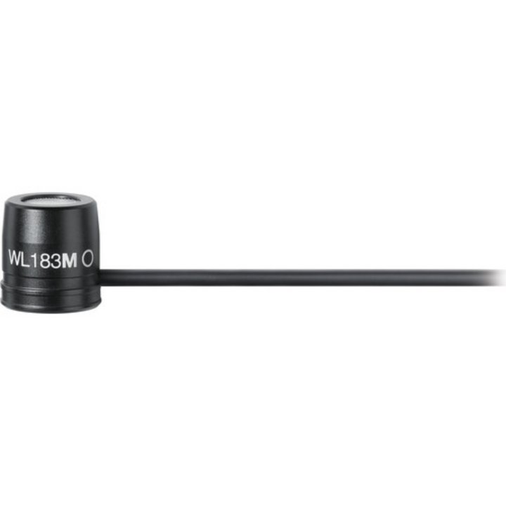 Shure WL183MB/O-TQG Low-Profile Omnidirectional Lavalier Microphone with TA4F Connector (Black)