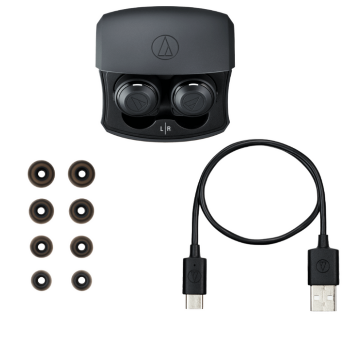 Audio-Technica ATH-CKS50TW In-Ear Wirelss Noise-Cancelling Earbuds - Black