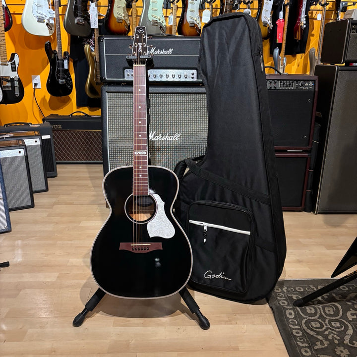 Seagull - Artist LTD Edition Tuxedo EQ - Black  w/ Godin Tric Hard Shell Bag  (2021) - USED