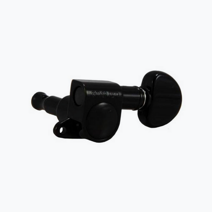 Allparts TK-7906-003 Grover 3x3 (3 Treble x 3 Bass) Mini Rotomatics Black