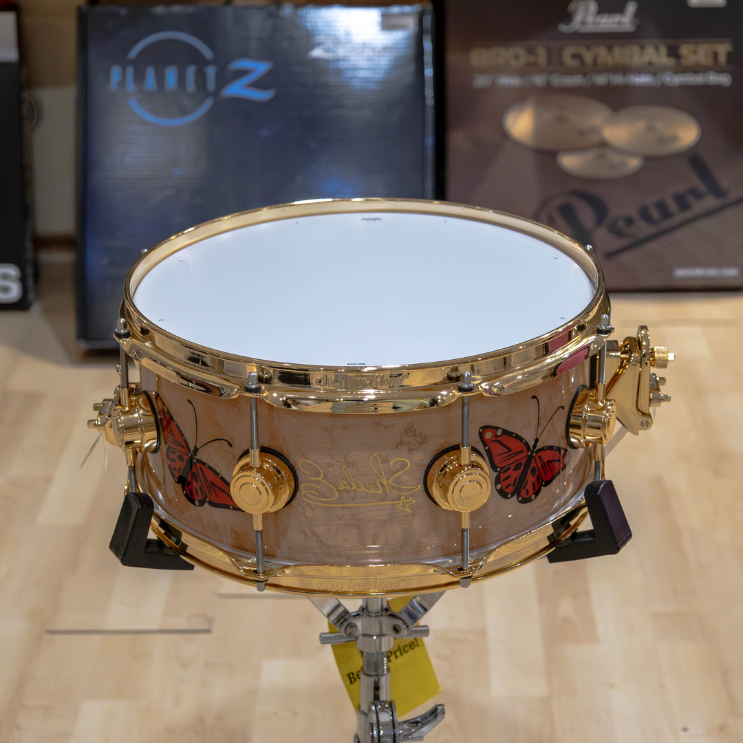 DW DREX5513SSG-SE Sheila E. Collector’s Series ICON Snare, 5.5 x 13" - Birdseye Maple