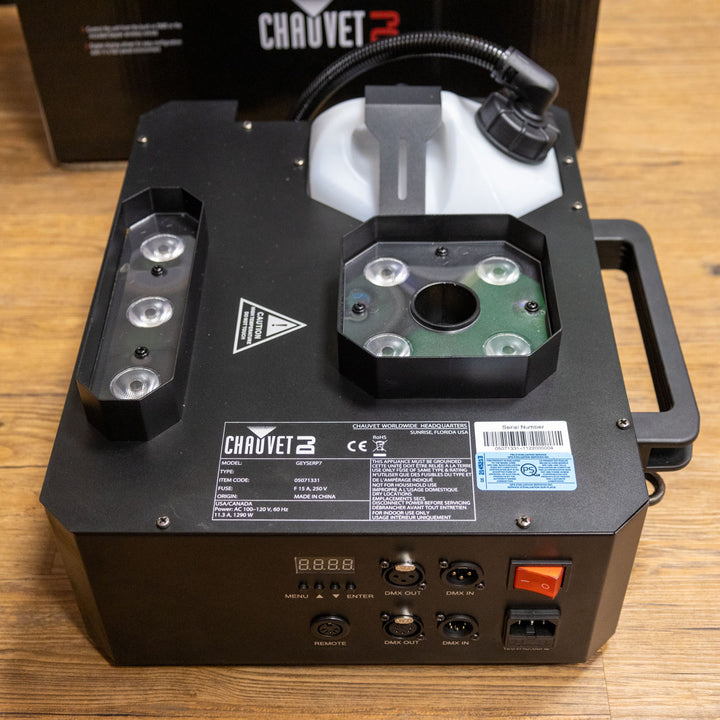 Chauvet DJ Geyser P7 RGBA+UV LED Fog Machine (Demo)