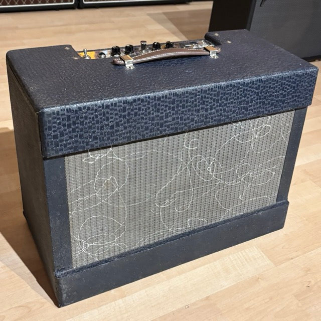 VINTAGE 1959 - Ampeg R12 Rocket 15 Watt Tube Combo w/ Fresh Tubes & Caps + Celestion G12M - 12"Greenback - USED
