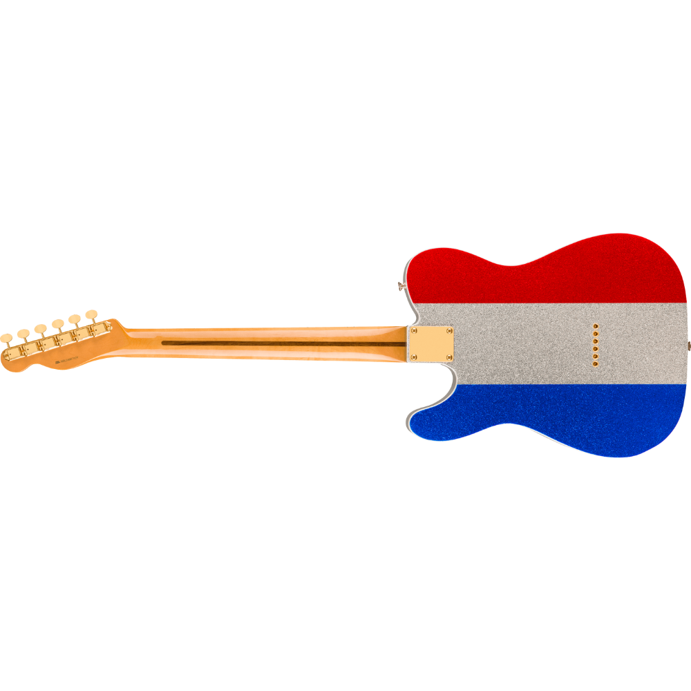 Fender Buck Owens Telecaster (Red, Silver & Blue Sparkle)  Electric Guitar