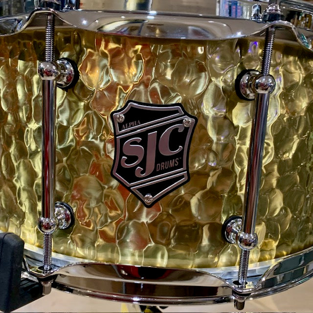SJC Drums Alpha Brass Metal Snare Drum 6.5x14