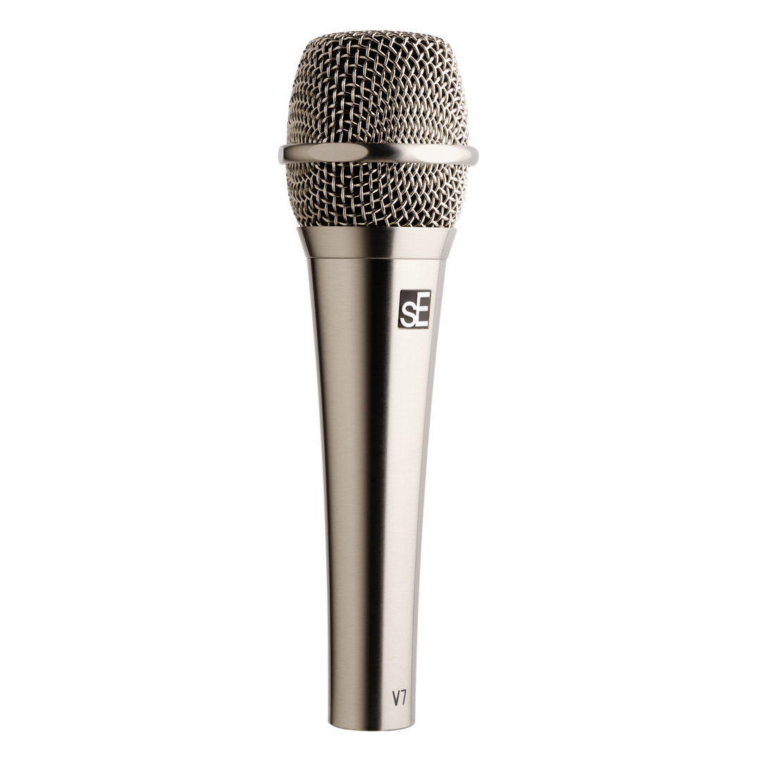 sE Electronics SE-V7NICKEL Limited Edition 25th Anniversary V7 Handheld Dynamic Vocal Microphone (Brushed Nickel)