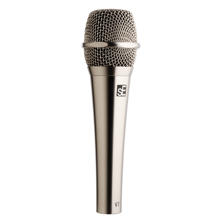 sE Electronics SE-V7NICKEL Limited Edition 25th Anniversary V7 Handheld Dynamic Vocal Microphone (Brushed Nickel)