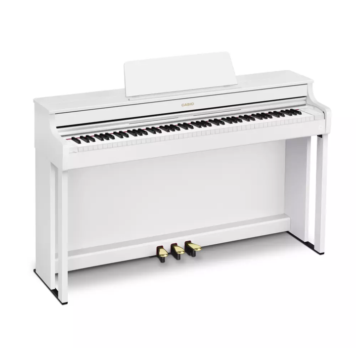 Casio AP-300WE Celviano 88-Key Digital Piano with Cabinet and Bench - White