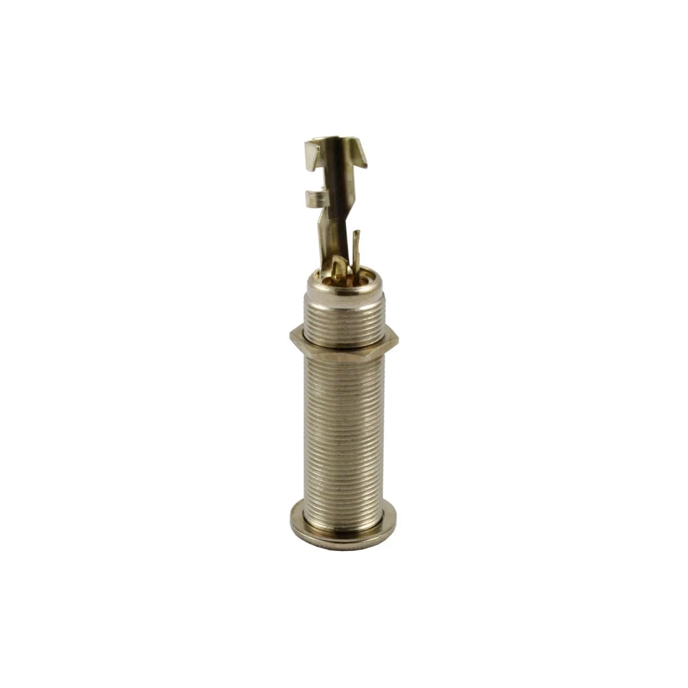 Allparts EP-0152 Switchcraft® 152B Long Threaded Jack Nickel (Each)