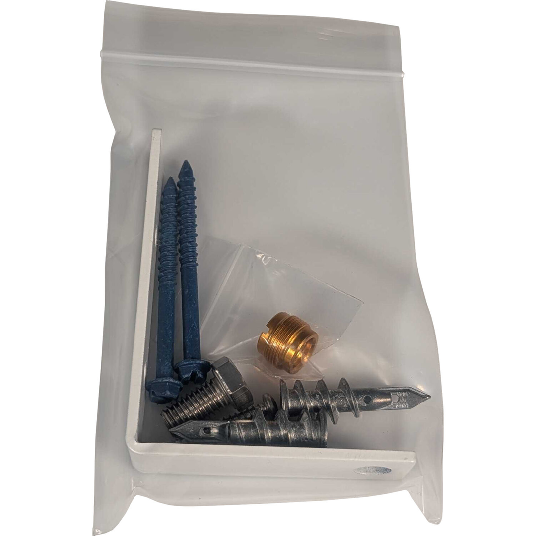 RF Venue WMK-WHITE Universal Antenna Wall-Mount Kit (White)