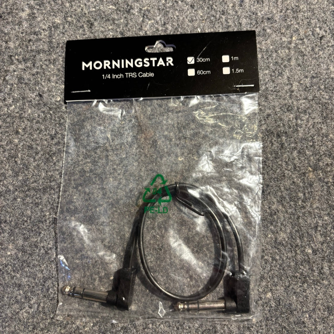 Morningstar 30cm TRS 1/4 Inch (2x90) Patch Cables