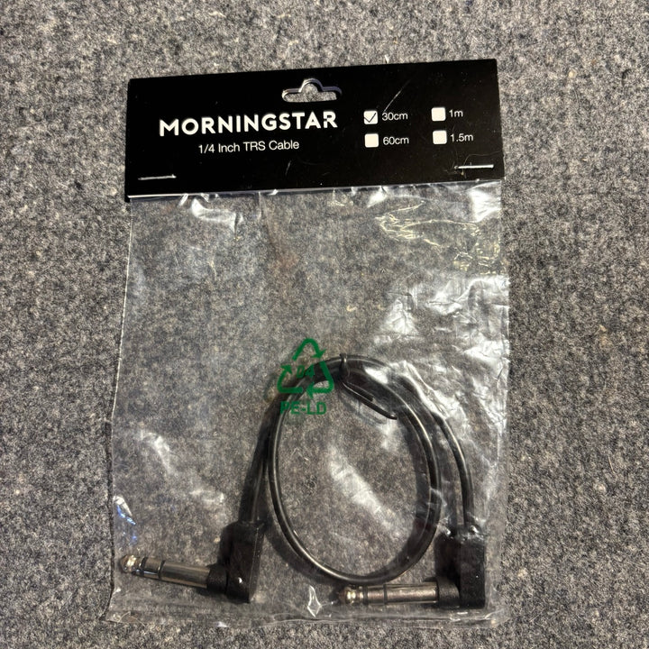 Morningstar 30cm TRS 1/4 Inch (2x90) Patch Cables