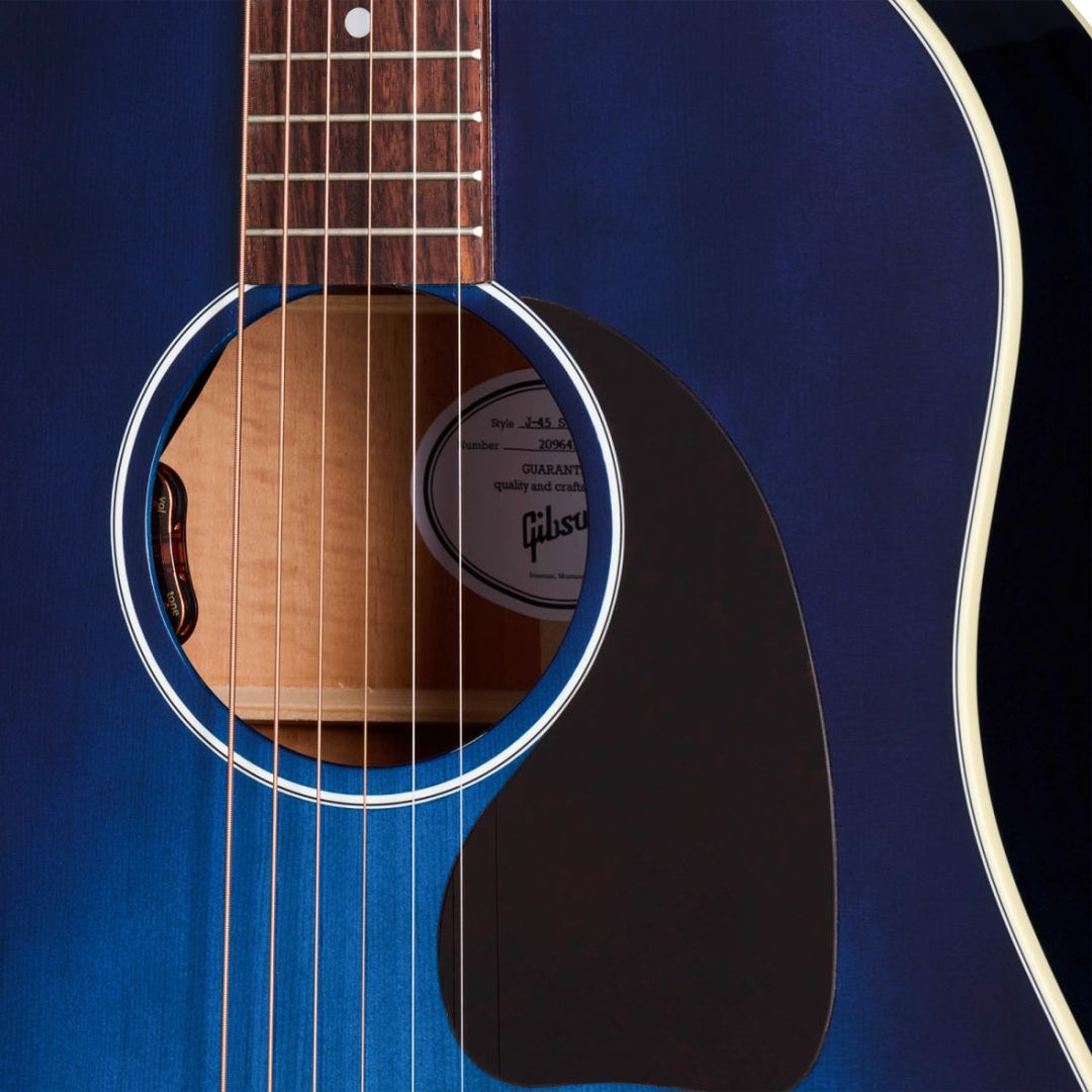Gibson J-45 Standard Acoustic/Electric Guitar with Hardshell Case - Blueberry Burst