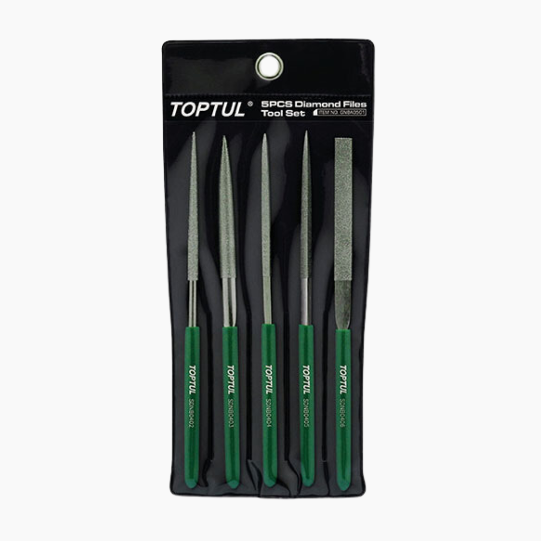 Allparts TOPTUL 5-Piece Diamond Needle File Set