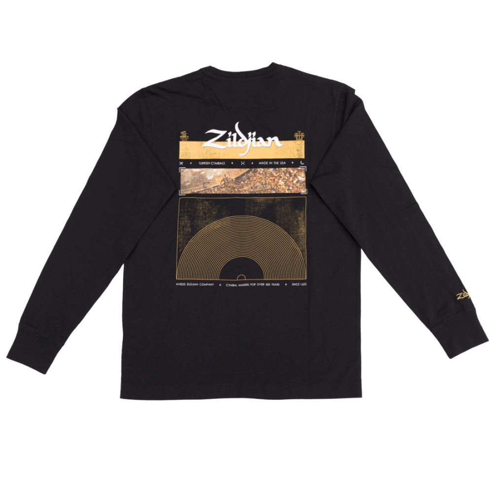 Zildjian ZALS0012 Long Sleeve Black Tee – Medium – Music City Canada